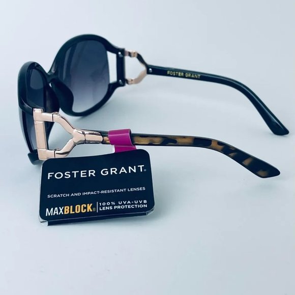 SG00761 Maxblock Ferosh Sunglasses 100% UVA/UVB Protect Oval Black Frame Women, - Picture 4 of 6